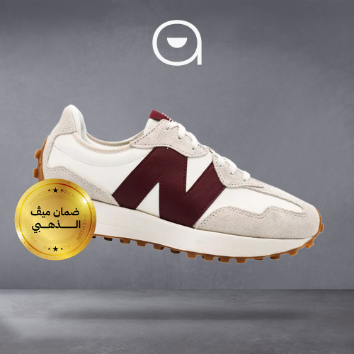 New Balance 327 - white dark red