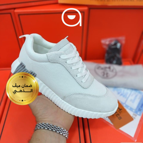 Hermes Bouncing Sneaker - white grey