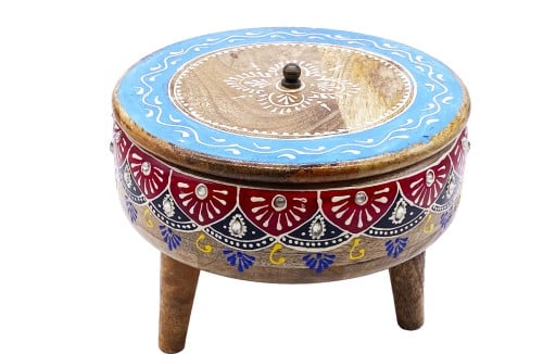 صحن تقديم خشب بغطاء