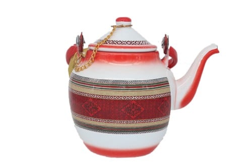 ابريق شاهي غضار سدو أحمر