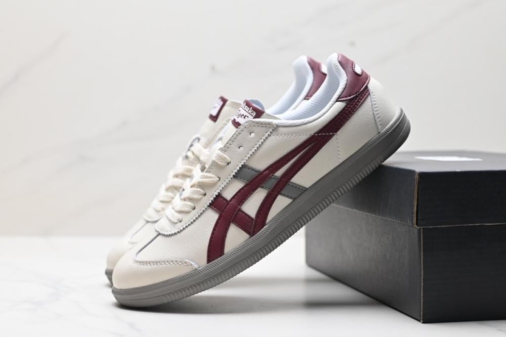 Onitsuka Tiger Tokuten White Burgundy Grey VANCY