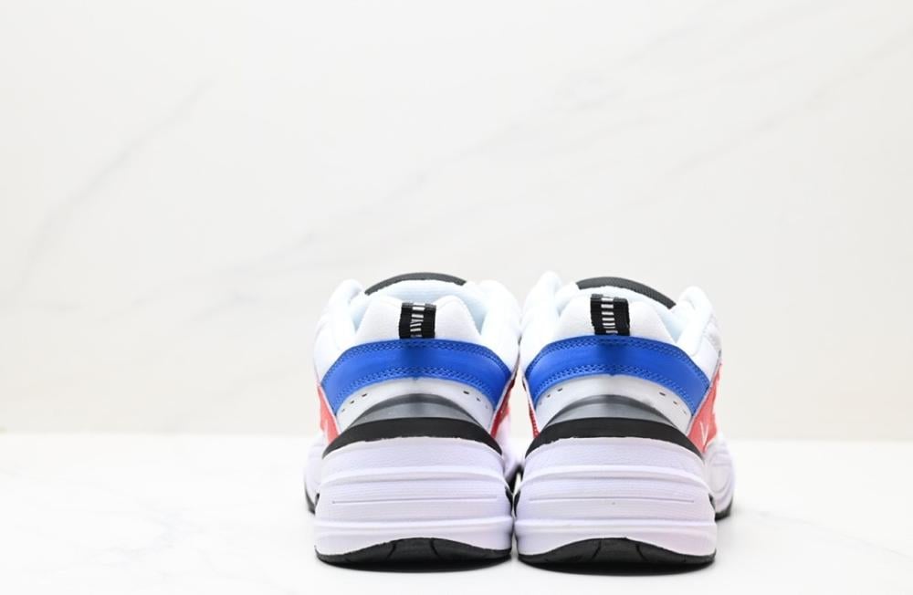 Nike m2k tekno white black orange & blue hotsell