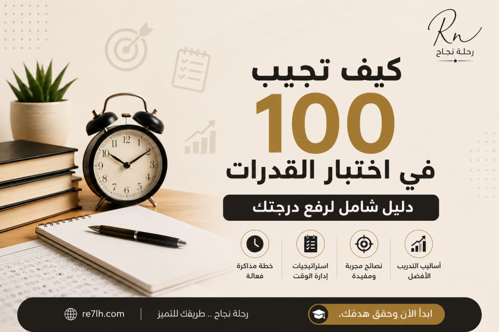 كيف تجيب 100 في اختبار القدرات؟ دليل شامل لرفع درجتك