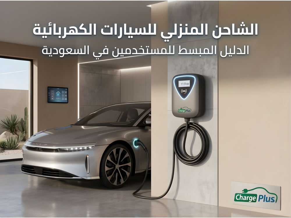 شاحن سيارات كهربائية منزلي Wallbox من Charge Plus في السعودية