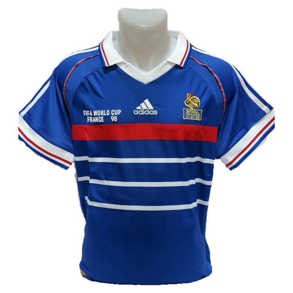 تيشيرت فرنسا 1998 كلاسيك الازرق