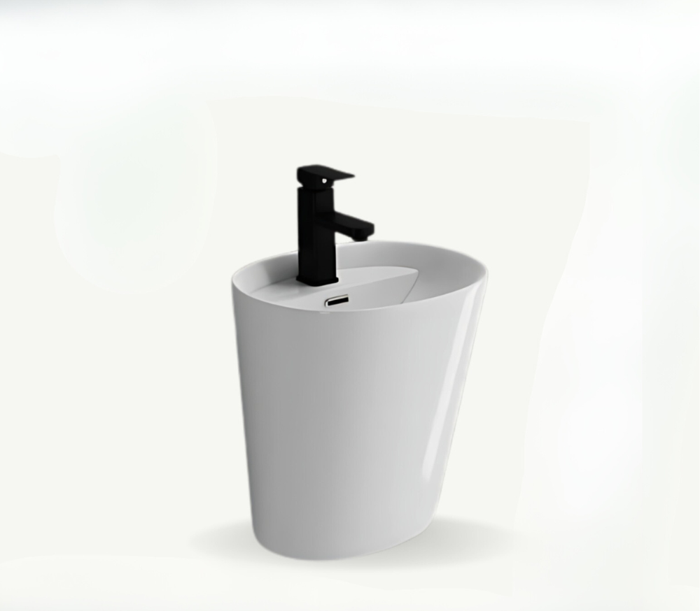 مغسلة سيراميك معلق وسن