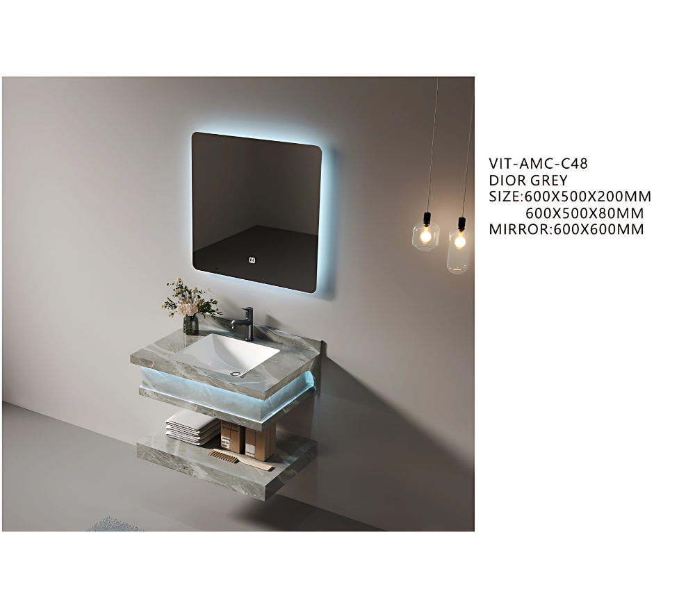 مغسلة رخام صناعي - موديل VIT-AMC-C48