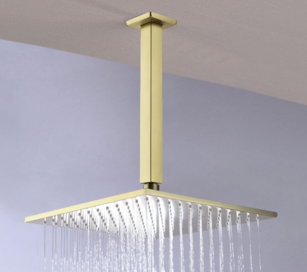 ماسورة سقف مربع دش مطري ذهبي- مقاسات مختلفة أوريسا