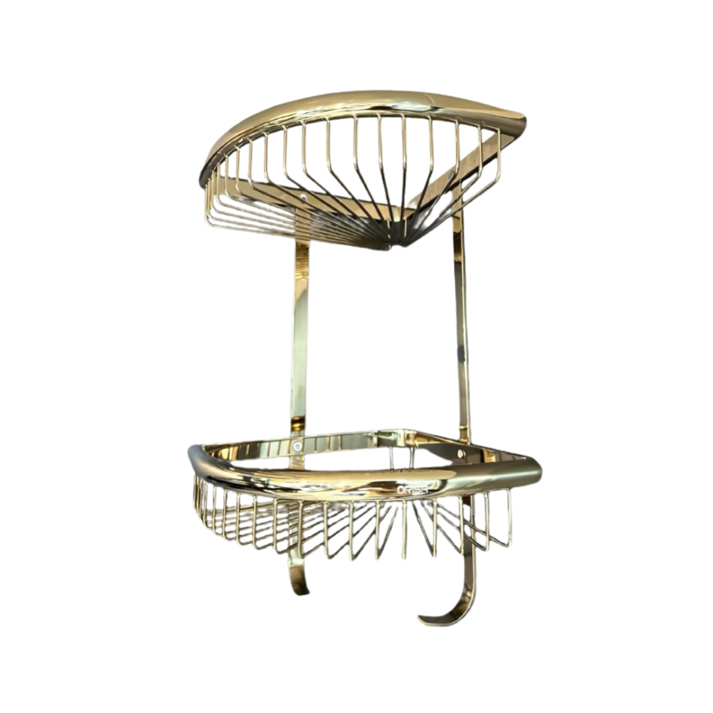 رف حمام زواية ذهبي