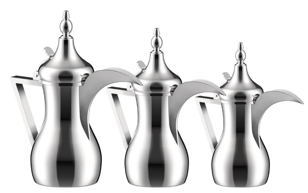 Al-Ula dallah set 26,32,48 oz chrome