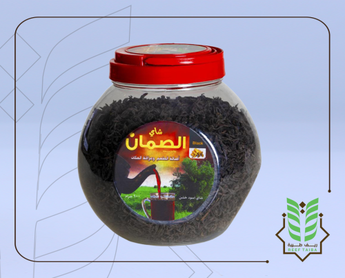 شاي الصمان اسود خشن-600جم.