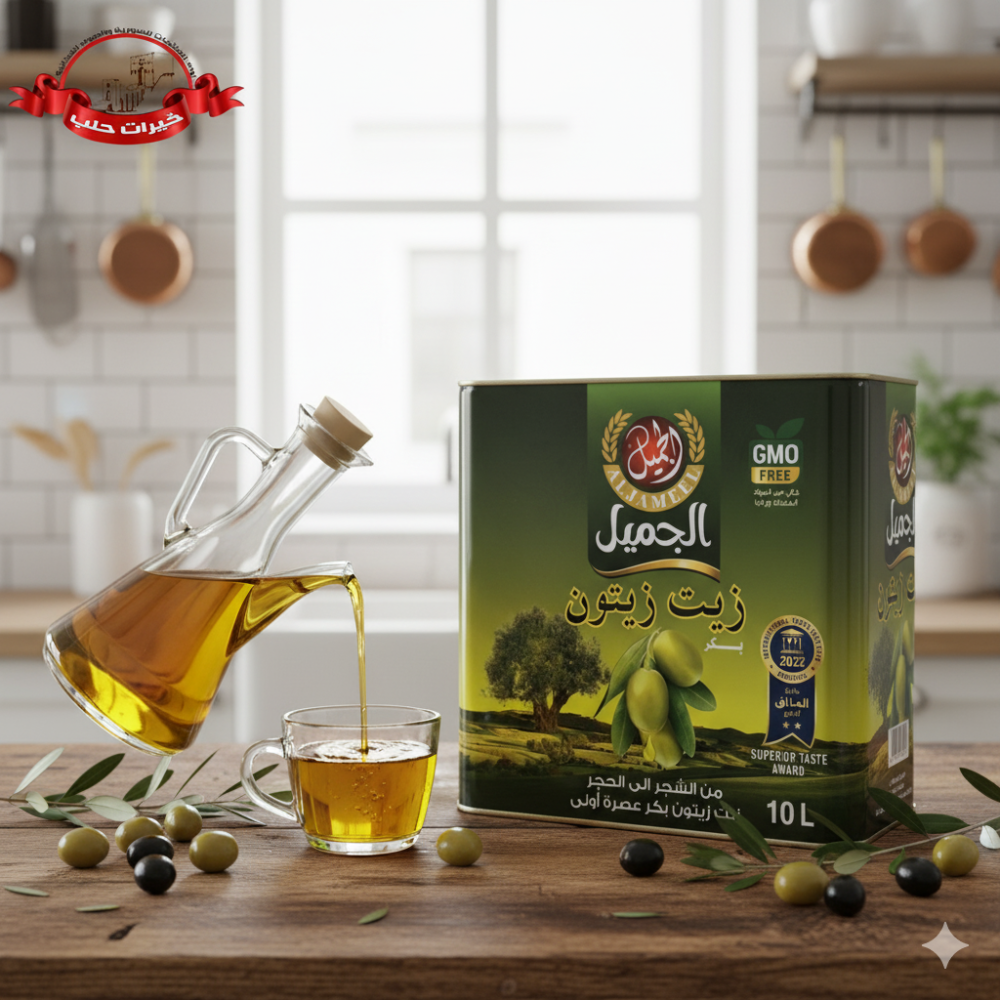 زيت زيتون بكر – الجميل – 10 لتر