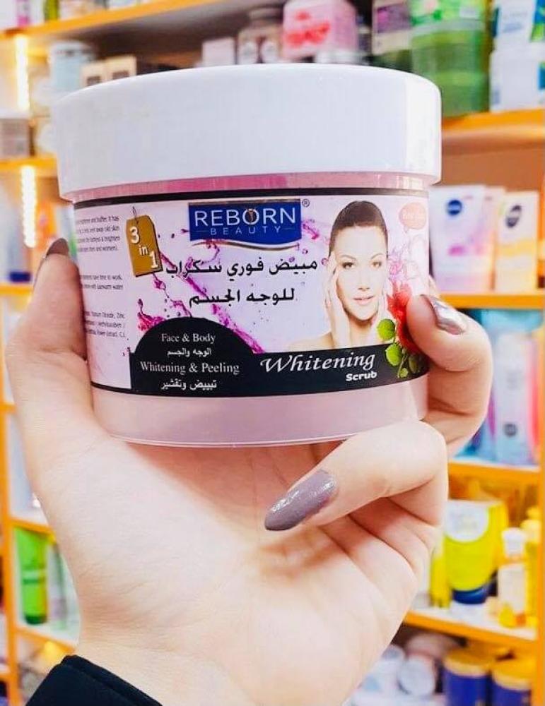 مبيض ومقشر للوجه والجسم بالورد من ريبون بيوتي 500 ملي