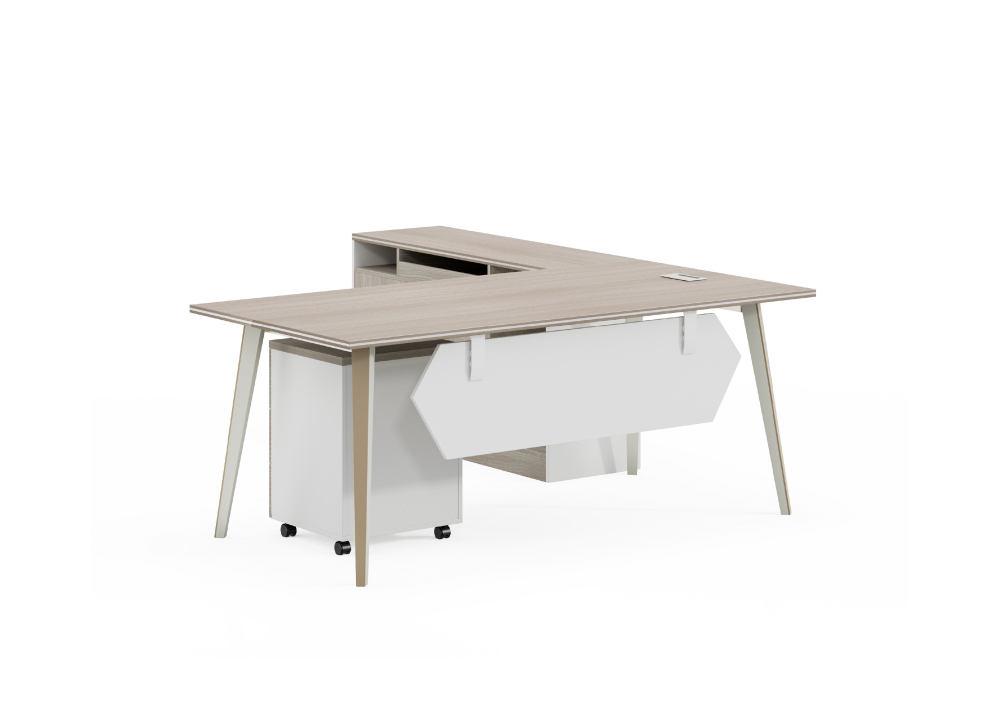 مكتب عمل 4906 من تشييد الشرق  أثاث مكتبي عصري مع وحدة تخزين جانبية