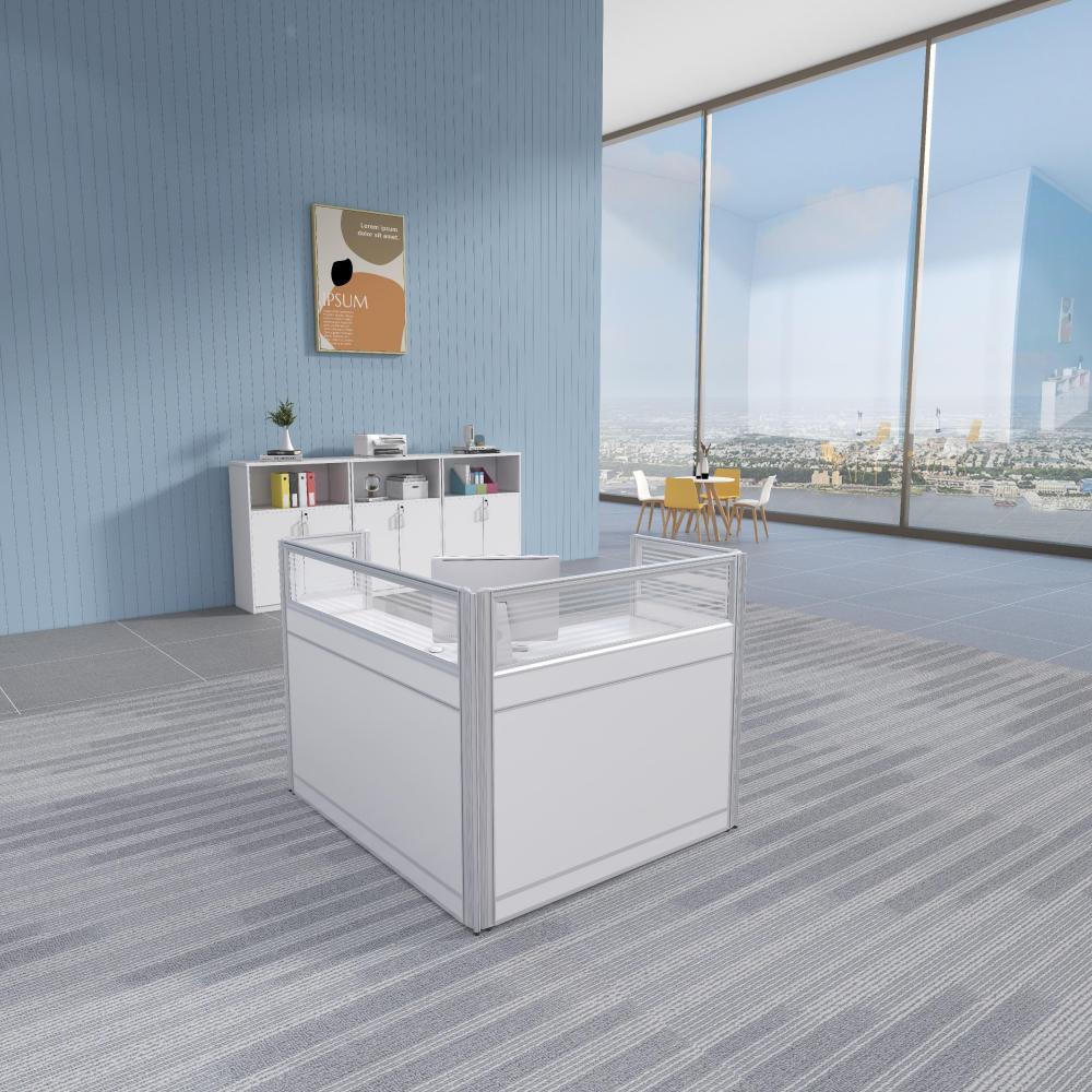 وحدة عمل كلاسيك موديل W20 L أبيض من تشييد الشرق للاثاث المكتبي