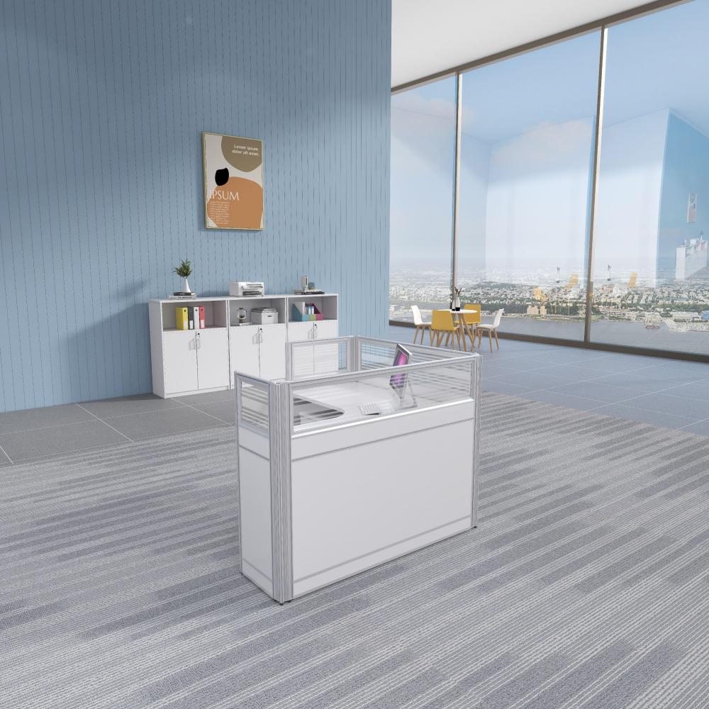 وحدة عمل كلاسيك موديل W20 L أبيض من تشييد الشرق للاثاث المكتبي