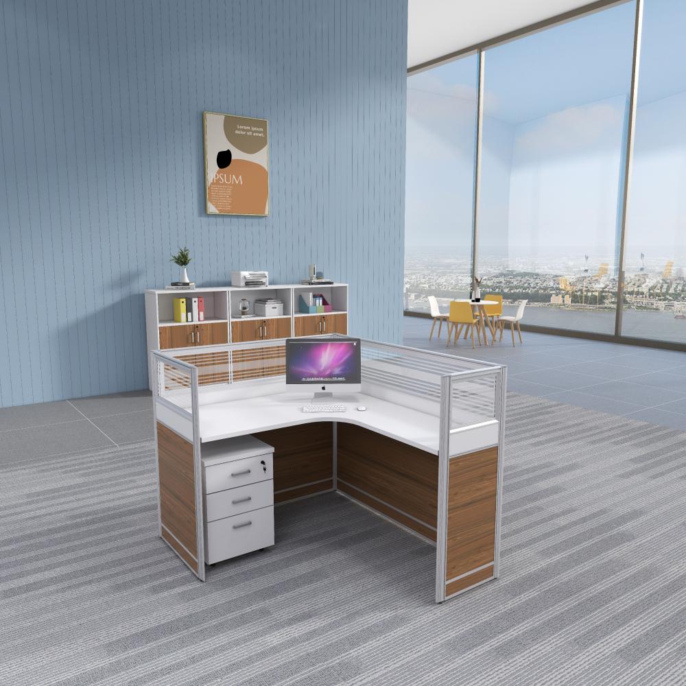 وحدة عمل كلاسيك موديل L W25 بني  من تشييد الشرق للاثاث المكتبي