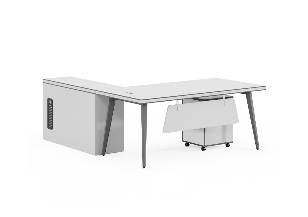 مكتب عمل 4906 من تشييد الشرق  أثاث مكتبي عصري مع وحدة تخزين جانبية