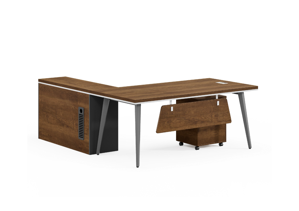 مكتب عمل 4906 من تشييد الشرق  أثاث مكتبي عصري مع وحدة تخزين جانبية