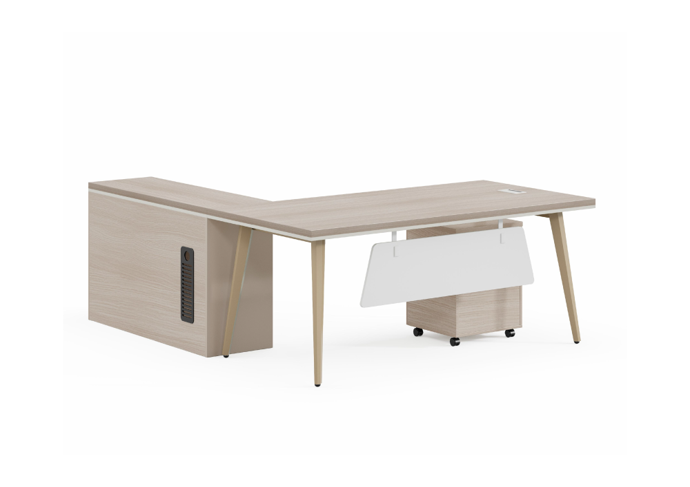 مكتب عمل 4906 من تشييد الشرق  أثاث مكتبي عصري مع وحدة تخزين جانبية