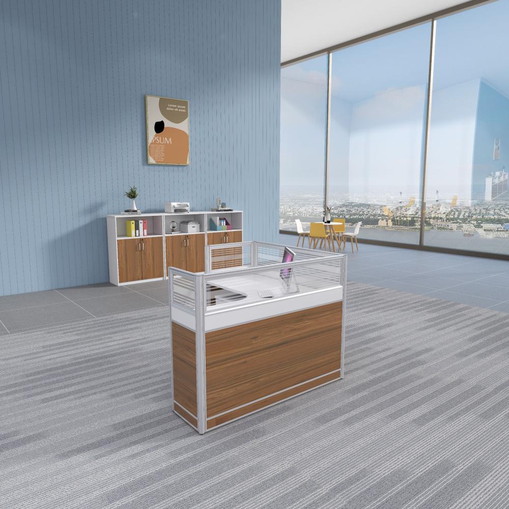 وحدة عمل كلاسيك موديل L W25  بني  من تشييد الشرق للاثاث المكتبي