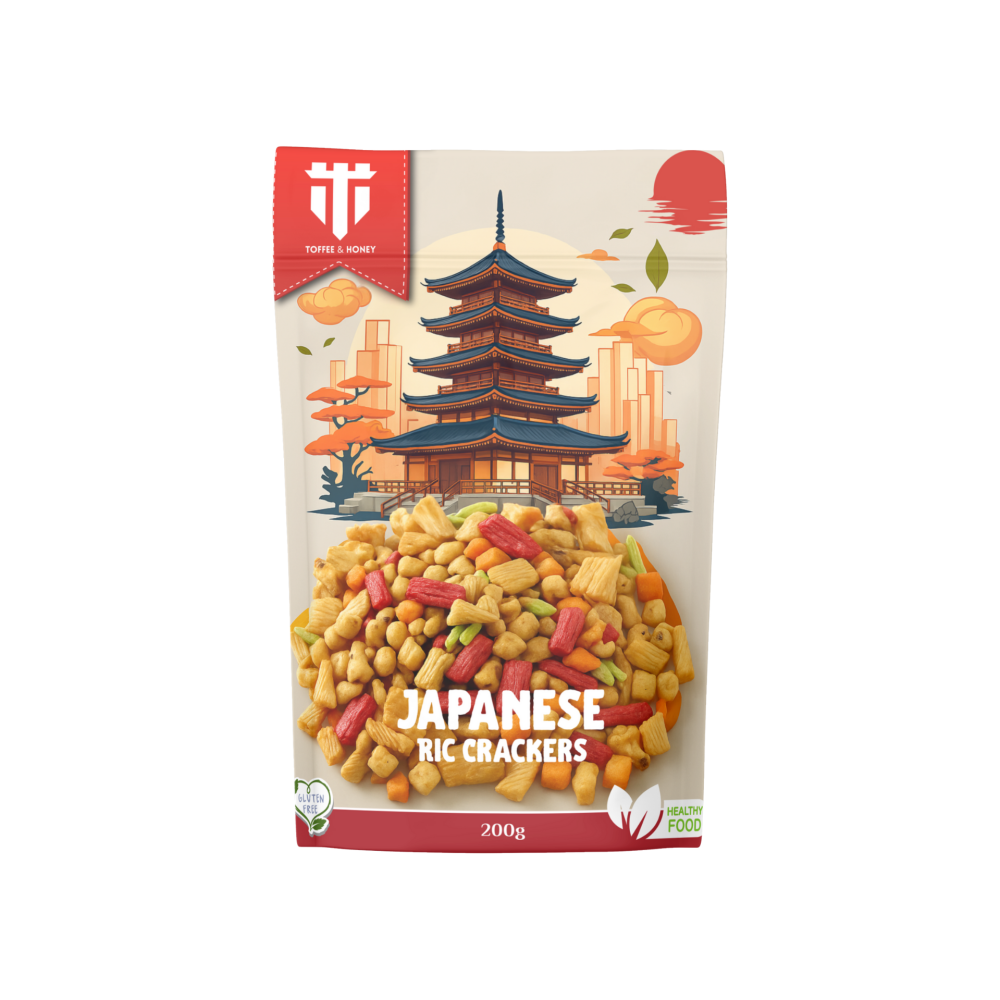 Mix Japanese rice crackers