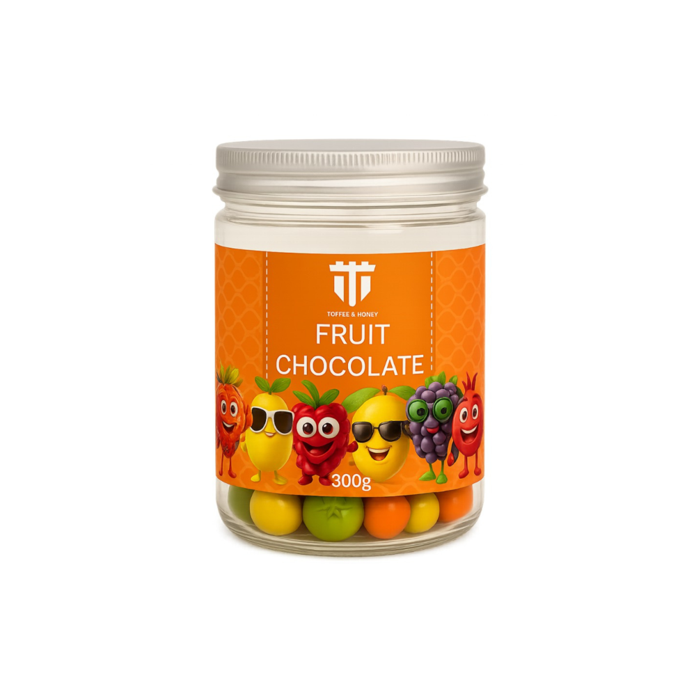 Belgian chocolate, fruit shaped chocolate