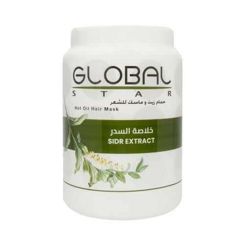 جلوبال ستار ماسك وحمام زيت شعر سدر - 1.5 لتر لترطي...