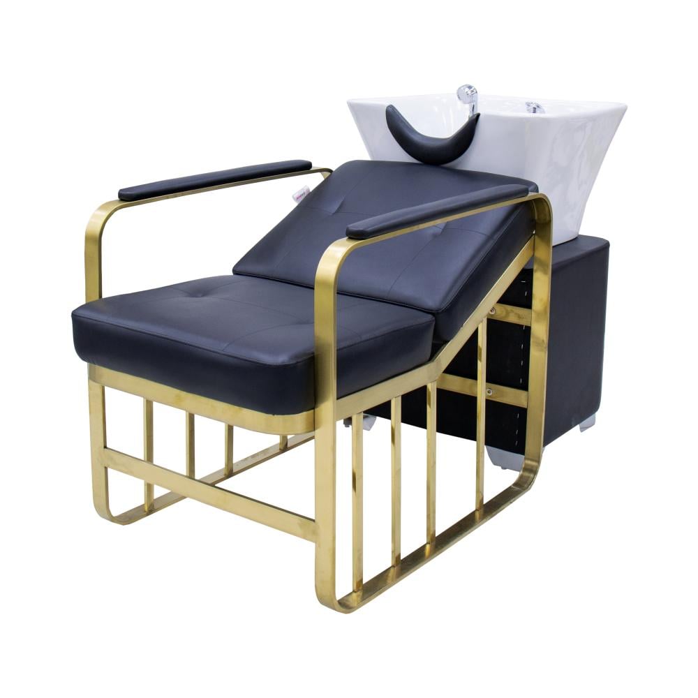 كرسي مع مغسلة اسود C68