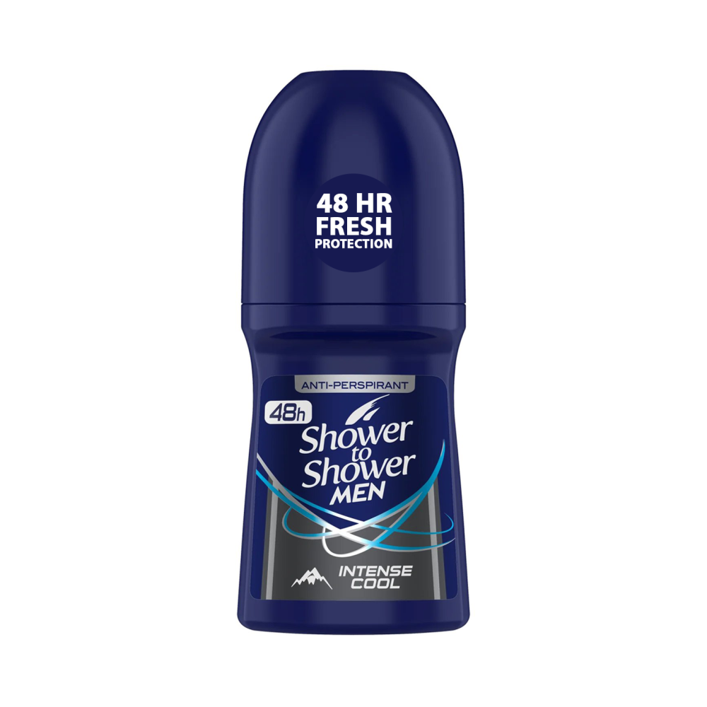 Shower to Shower Deodorant Roll-On for Men ON-INTENSE COOL 50ML - STM74