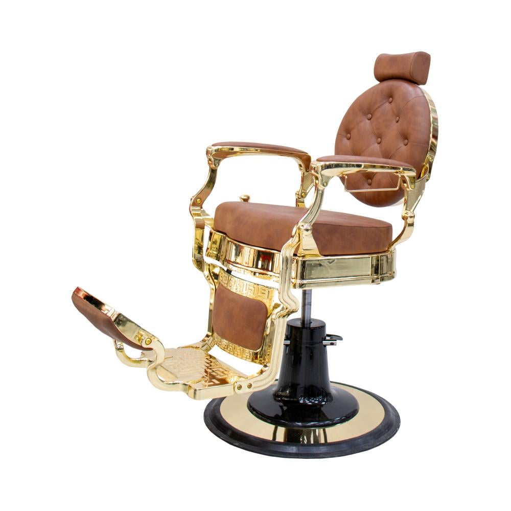 كرسي حلاقة كلاسيك ذهبي BC-9981 brown