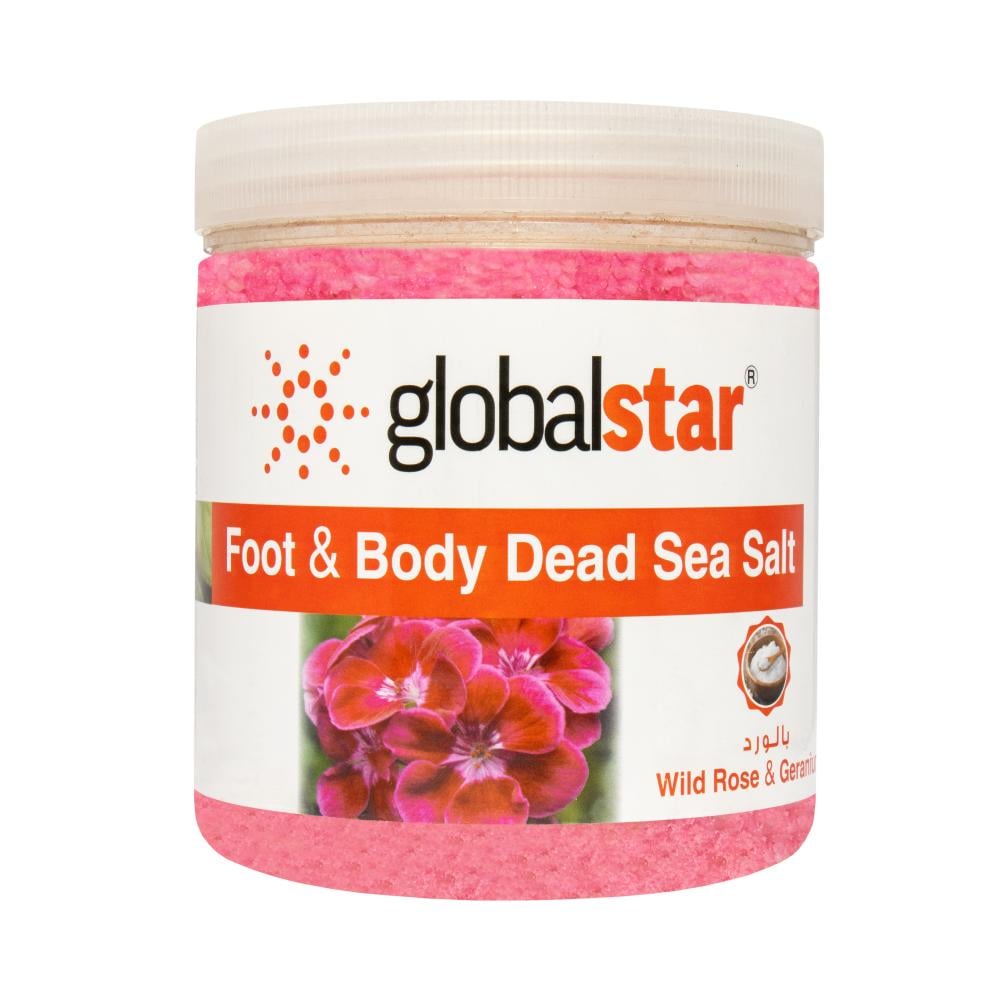 املاح البحر الميت للجسم بالورد 1 كيلو