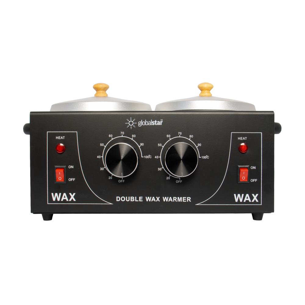 Global Star BM1202D Black Iron Double Basin Wax Machine