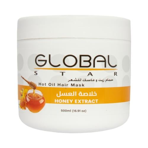 جلوبال ستار ماسك وحمام زيت شعر عسل - 500 مل