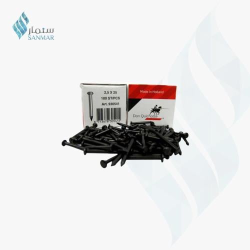 علبه مسمار صلب اسود 100 حبه 3.0x50