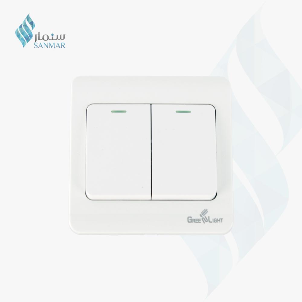 مفتاح إنارة مجوز أبيض كلاسيك 7x7