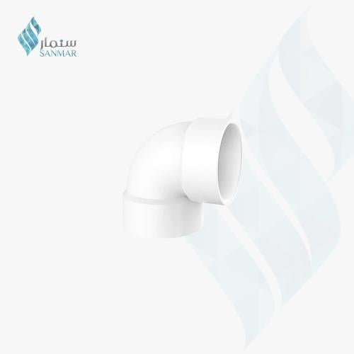 كوع بلاستيك ابيض يونايتد - مقاسات متعددة