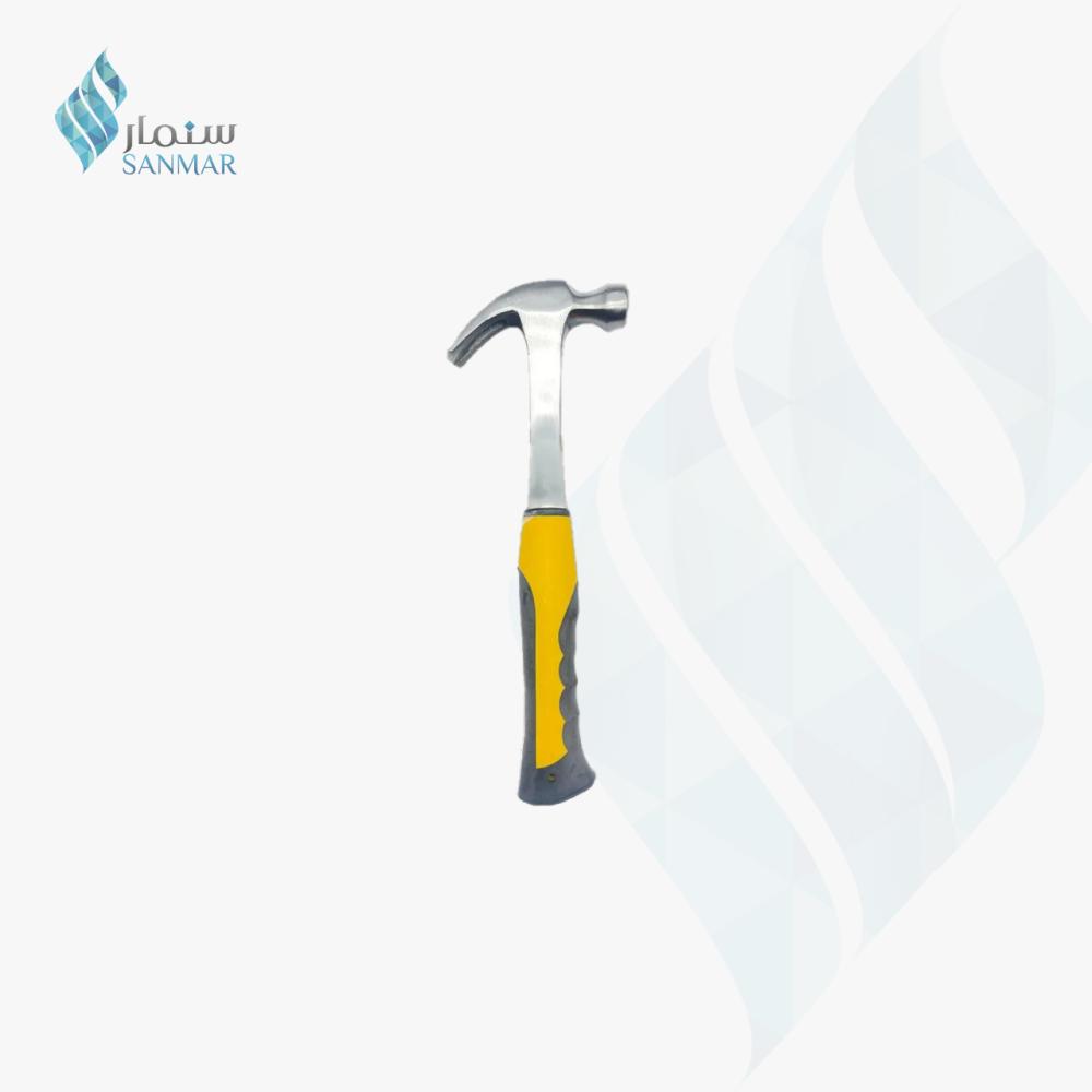 مطرقة قلاعي بمقبض فايبر أصفر  مقاسات متعددة