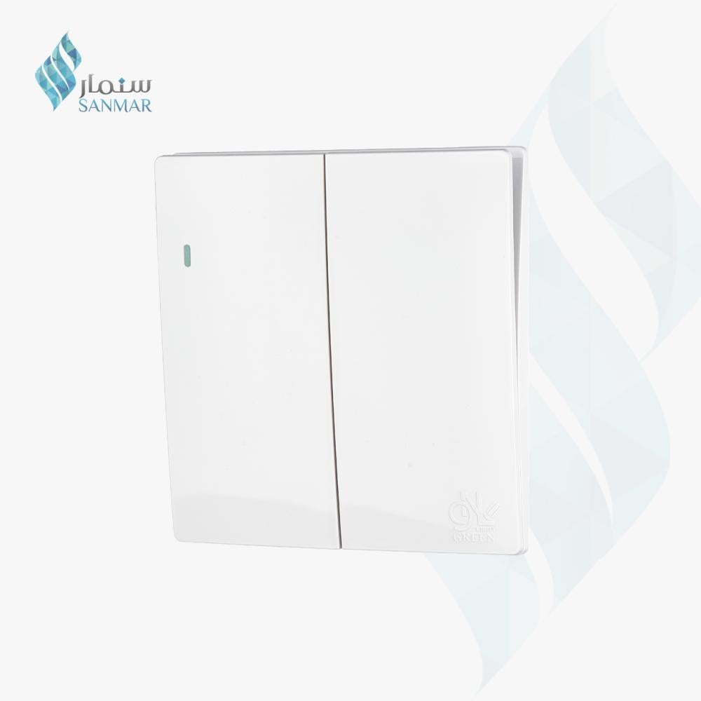 مفتاح مجوز أبيض بيانو 7x7 أنيق وعصري