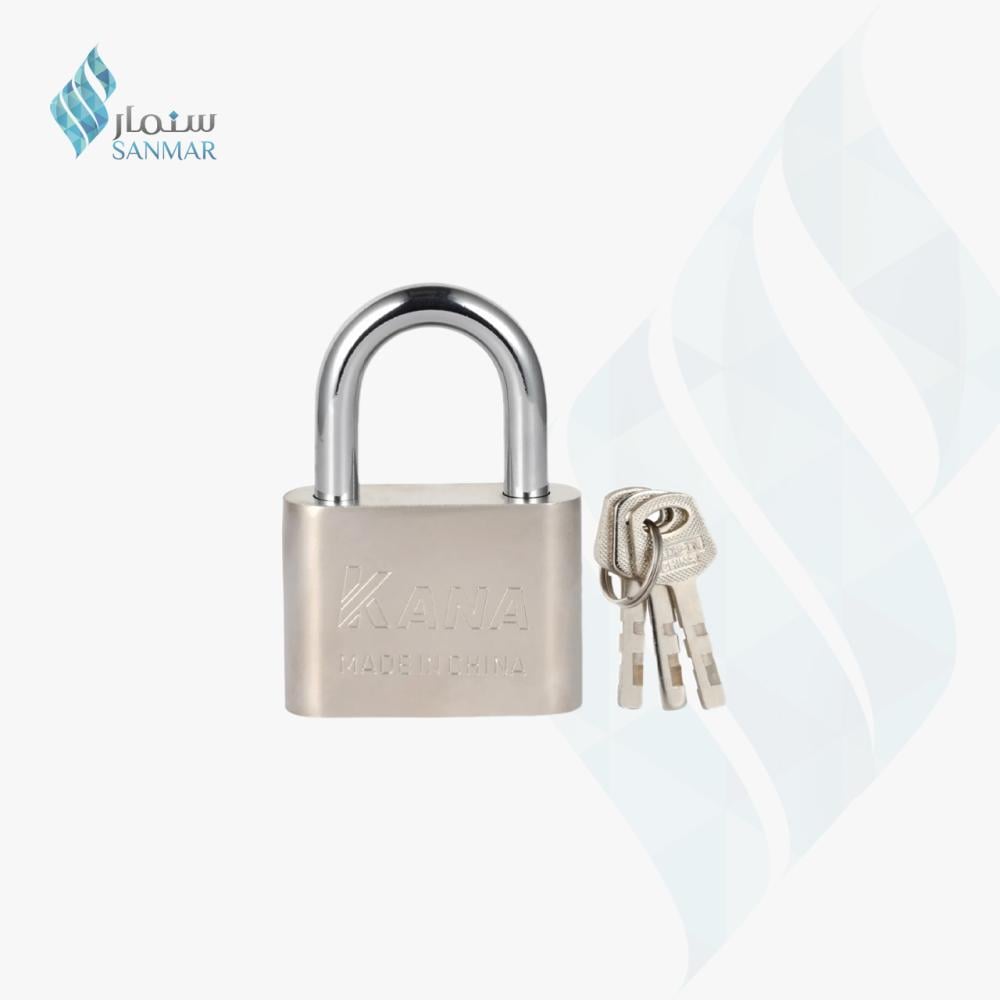 قفل كروم 60 ملم من كانا مع مفاتيح