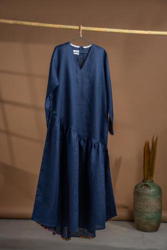 Long Navy Summer Dress For Any Occasion