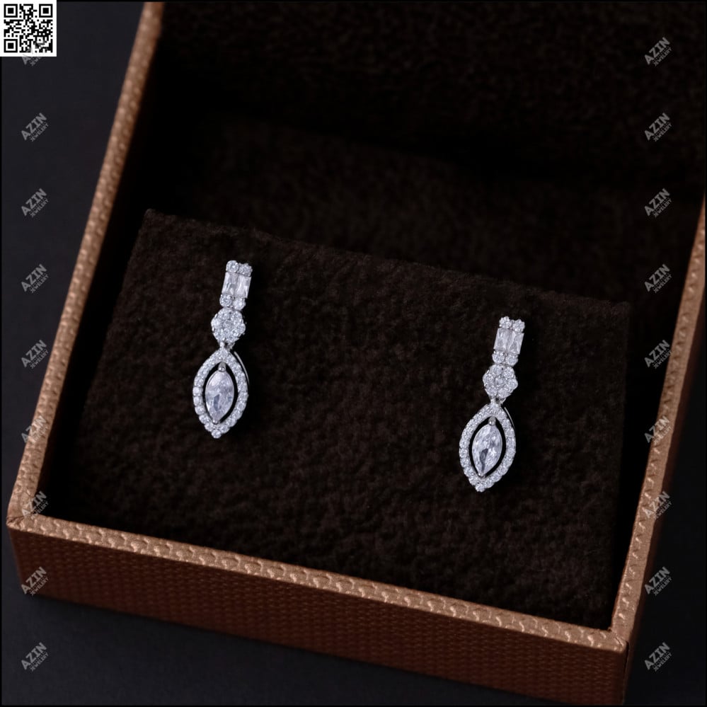 حلق ماركيز ناعم ER-034 | فضة عيار 925