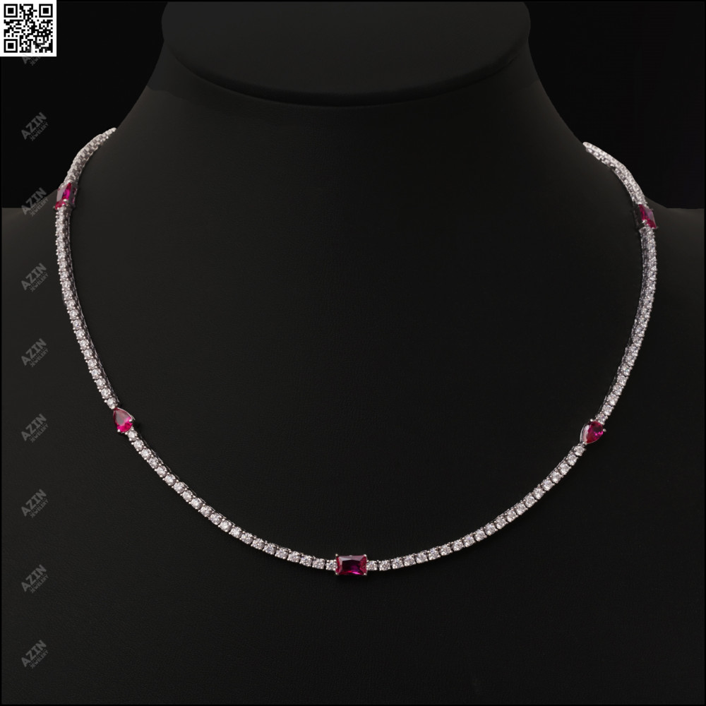 Fine Tennis Necklace 2.5 MM | 925 
