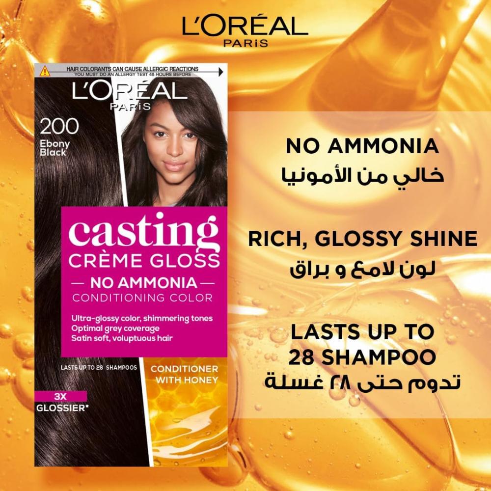 لوريال كاستينج 200 صبغة Ebony black