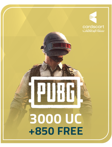 شدات ببجي 49.99$ / 3000+850 FREE