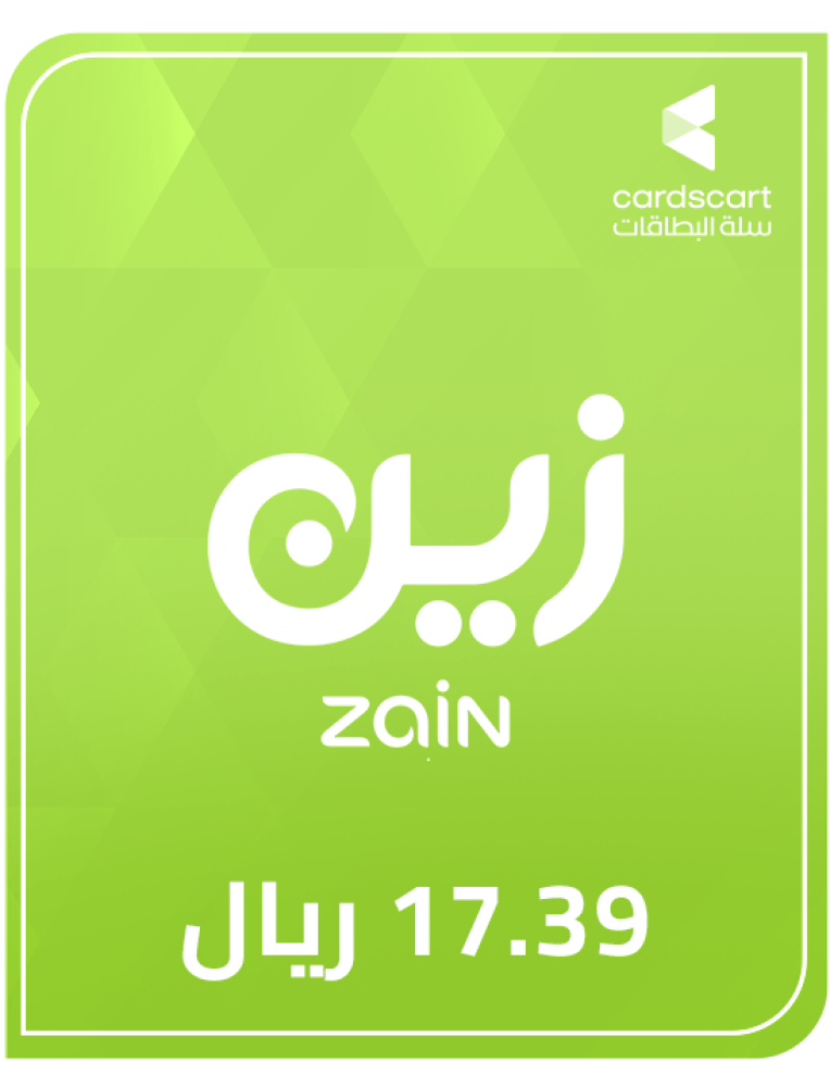 Zain recharge 17.39 riyals