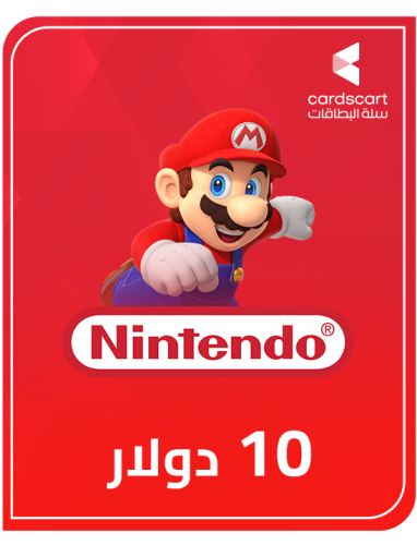 بطاقة نينتيندو اي شوب 10 دولار