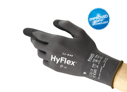 قفازات Ansell HyFlex® 11-840 متعددة الأغراض مطلية...