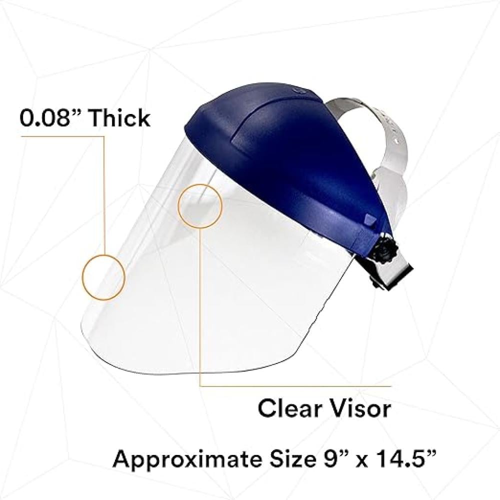 غطاء رأس 3M™ Ratchet H8A، حماية للرأس والوجه 82783-00000، مع واقي وجه شفاف من البولي كربونات 3M™ WP96