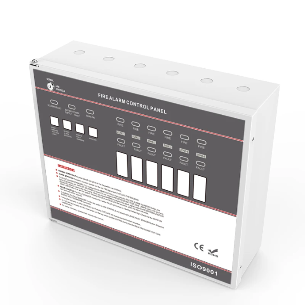 Conventional Fire Alarm Control Panel 2 Zone - Made In China